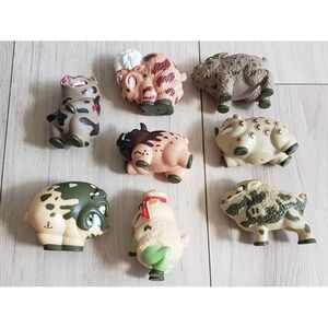 Barnyard Commandos Figure Lot of 8 Playmates 1989 Rare Collectible Action Figure